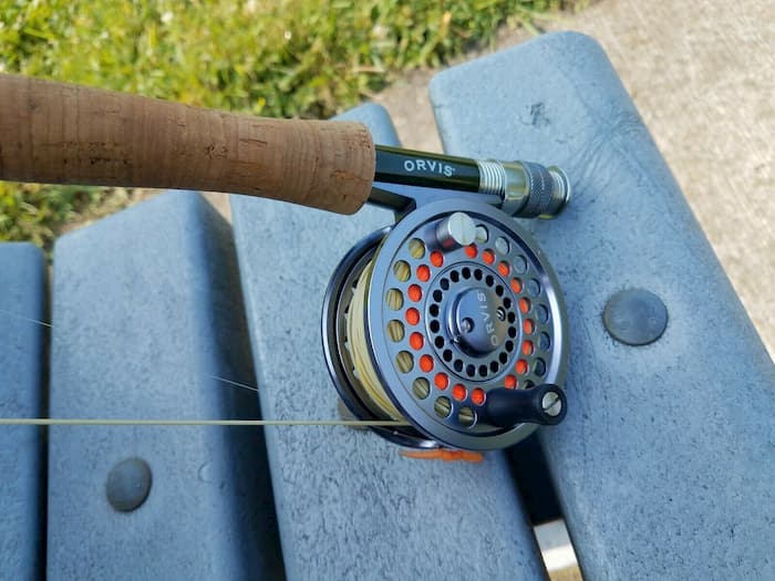 Orvis Clearwater on bench