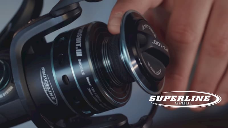 Penn Pursuit 3 is equipped with a superline spool